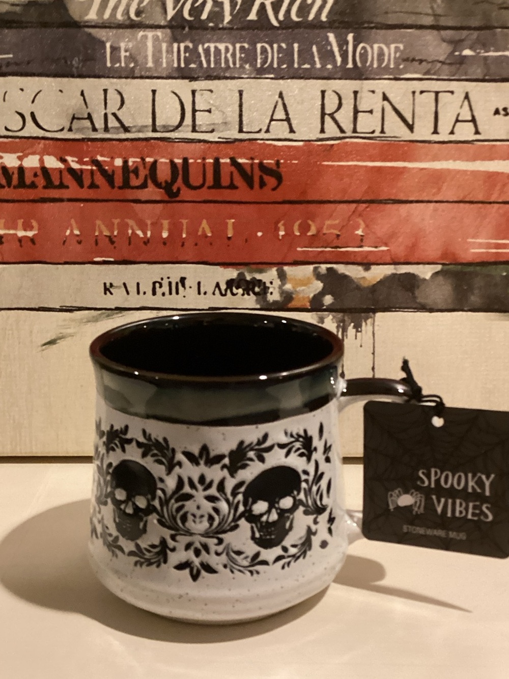 Halloween Skull Stoneware Mug